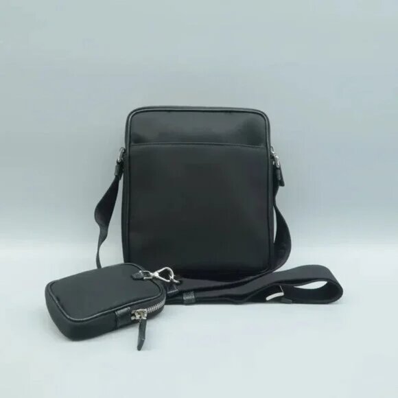 100% Authentic Prada Re-edition Black W/P Cloth Shoulder Bag 932-092324 - Picture 2 of 12